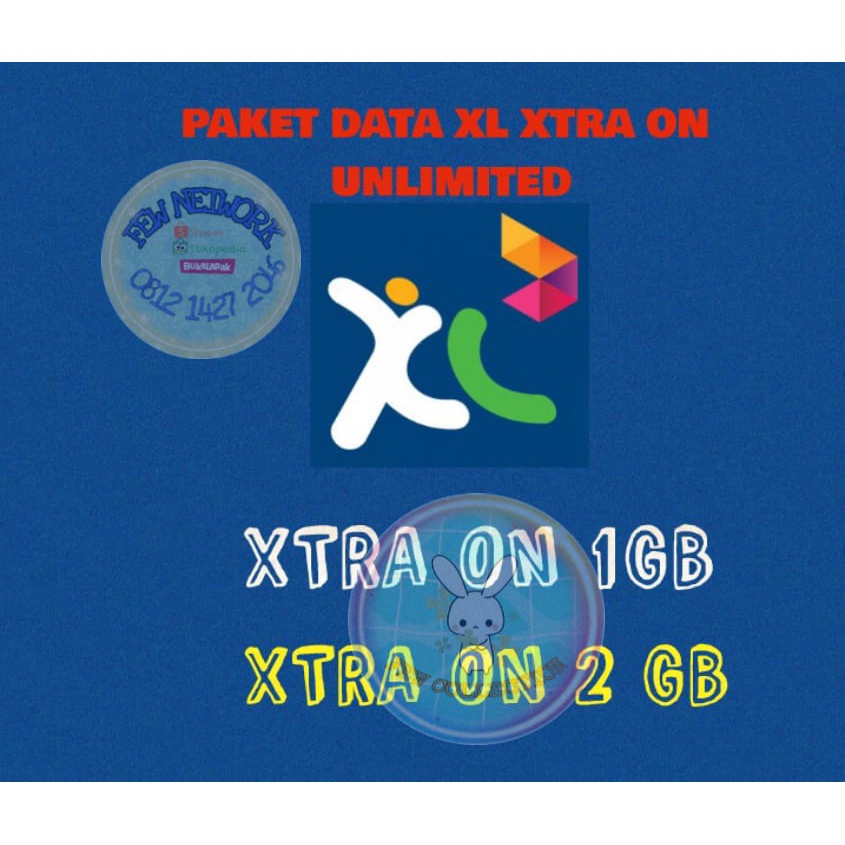 PAKET DATA XL XTRA ON UNLIMITED 1GB & 2GB