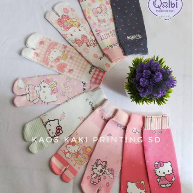 Kaos kaki shabby printing SD by Qolbi muslimah stuff