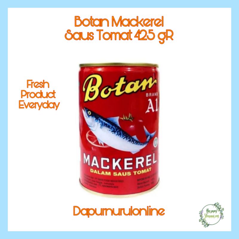 

Botan Sarden Mackerel Saus Tomat 425 gr