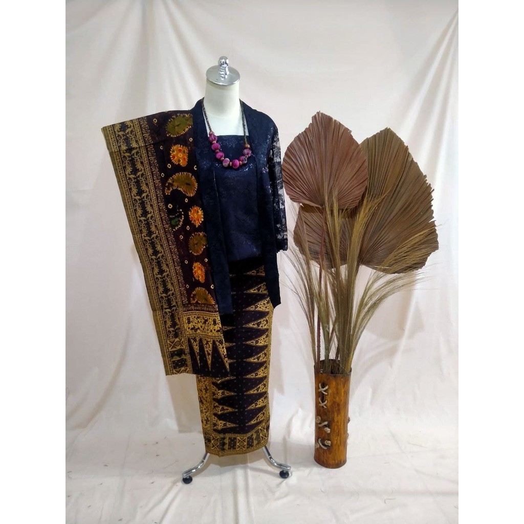 Jumputan Palembang - Atasan, Setelan, Dress, Kain Jumputan - Palembang, Viscose, Murah, HItam