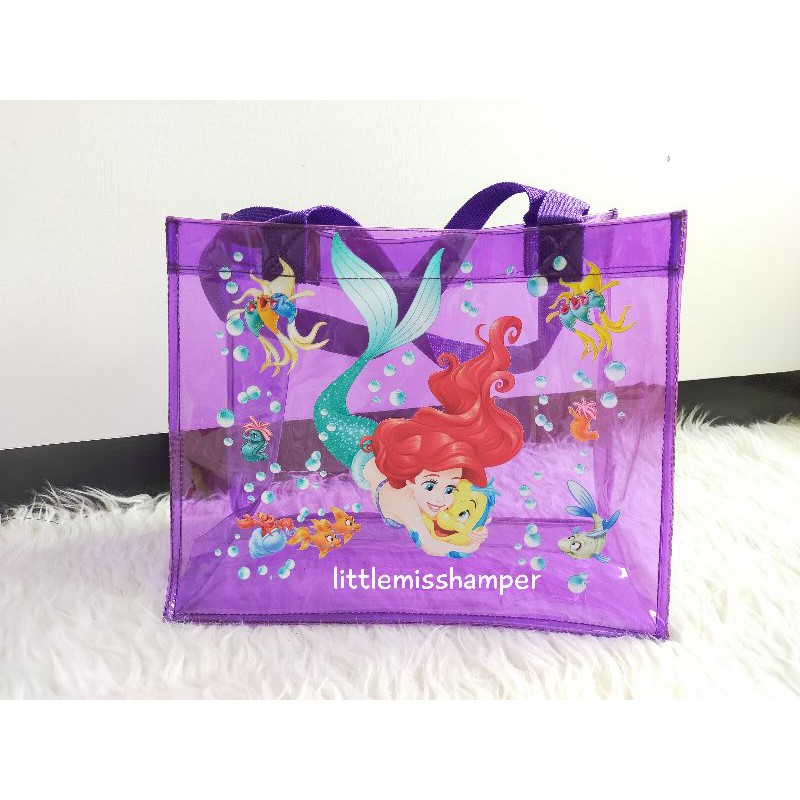 

custom tote mika warna souvenir ulang tahun cetak PVC