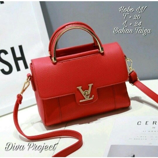 Tas Selempang Wanita Model Terbaru 2021 Grosir Tas Batam Cewek Ha BL657 Tas Selempang Hobo Lv Tas