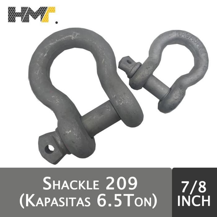 NAGASAKI Shackle G209 kapasitas 6.5 ton ukuran 7/8 inch limited sto