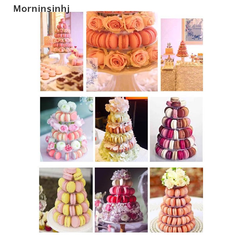 Mornin Multitiers Macaron Display Stand Cupcake Tower Rack Cake Stand Nampan PVC Kue id