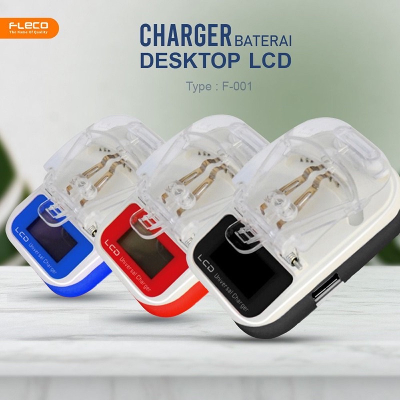 DESKTOP CHARGER FLECO F-001 CHARGER KODOK LCD FLECO F-001