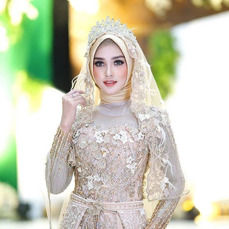 Cincin Pernikahan Hias Berlian Imitasi Berkilau Mewah Berkilau Untuk Pengantin Wanita