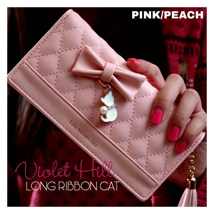 Long Cat Wallet Dompet Ribbon Aleesha - Pita Kucing GB2 NR