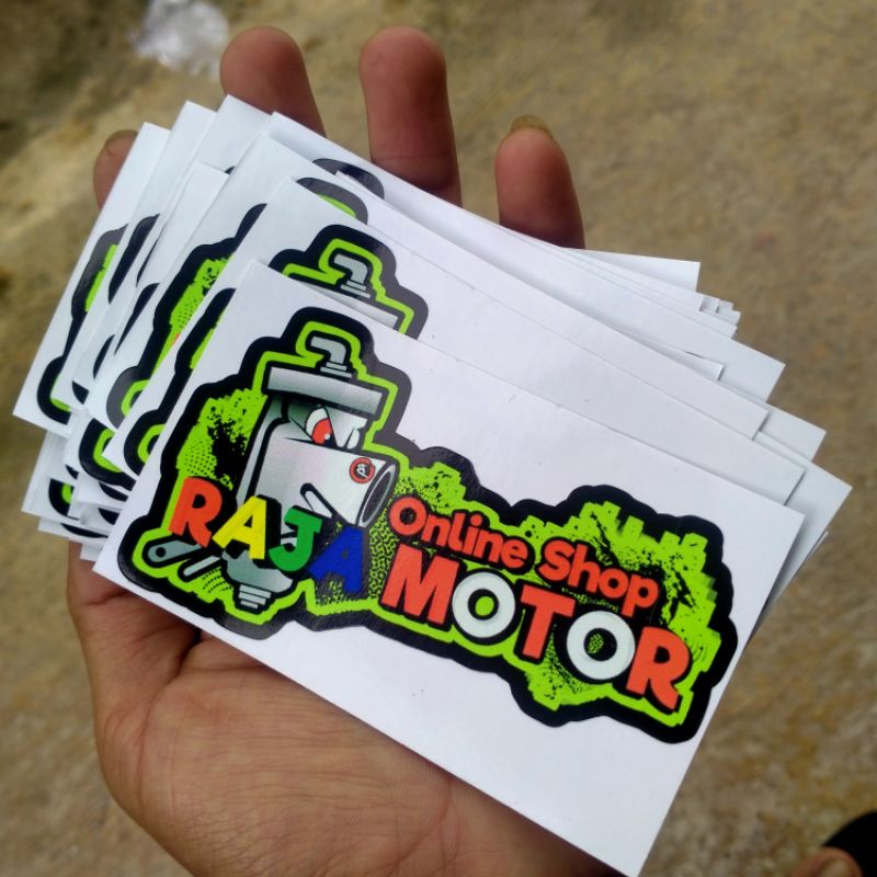 Stiker Raja Motor Variasi Helm dan Body