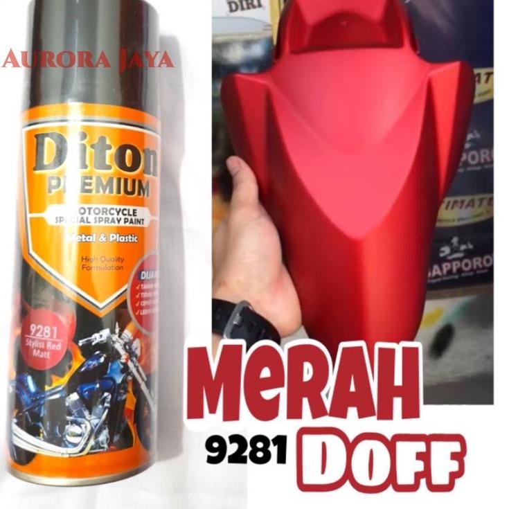 Dijamin Miring harga.. Pilox Diton Premium Stylist Red Matt 9281 Merah Doff Honda Scoopy PCX 400ml C