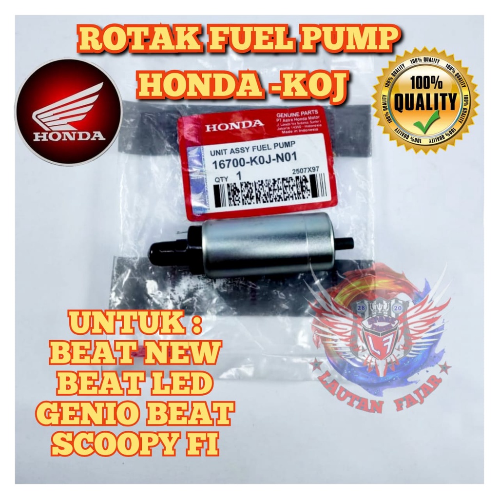 ORI ROTAK ASSY FUEL PUMP KOJ ORIGINAL ASLI HONDA PRESISI GENIO BEAT NEW LED 2020 SCOOPY FI 2021