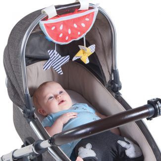 Taf Toys Watermelon Sun Shade - Mainan Gantungan Kain Penutup Stroller Kereta Dorong Bayi UV Gantung Motorik