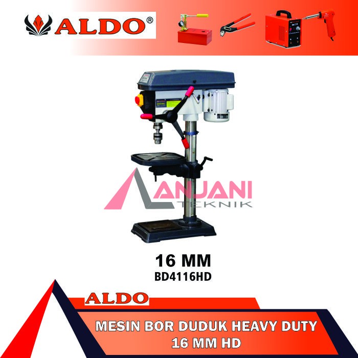ALDO BD 4116 MESIN BOR DUDUK 16mm / BENCH DRILL MACHINE 16 mm BD4116