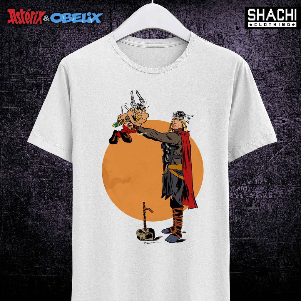 T Shirt Kaos Komik Jadul ASTERIX & OBELIX 10 -  Premium White NSA