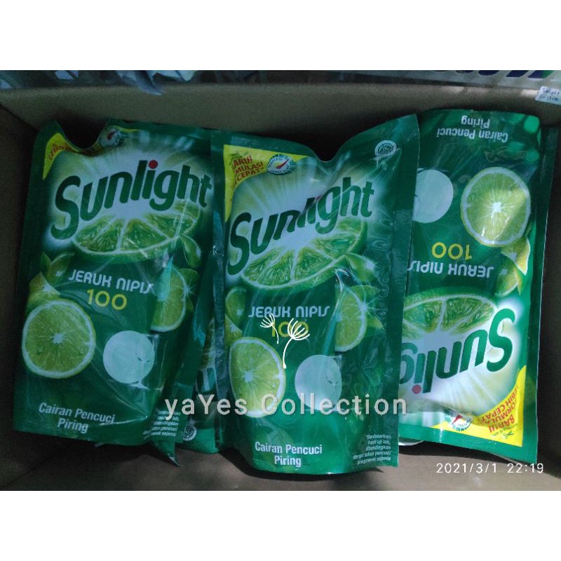 Sunlight cuci piring cair 700 ml  jeruk nipis 650 baru formulasi lebih cepat cairan sanligt sanlight