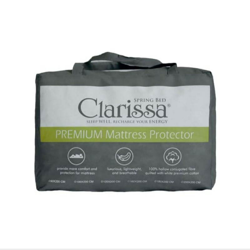 CLARISSA MATTRESS PROTECTOR COVER UK 160x200 CM MATRAS ALAS SPRINGBED PELINDUNG KASUR