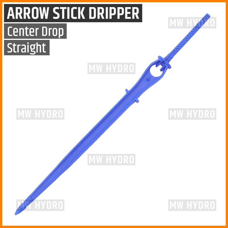 Irrigation Arrow Stick Dripper, Center Drop, Straight