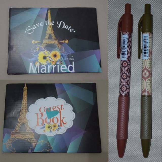 

Paket Murah 2 Buku Tamu/ Guest book + 2 pulpen Joyko culture