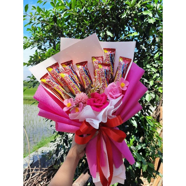 

Buket snack | Buket Bunga | Buket murah