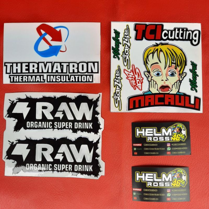 [COD] Sticker KYT TT COURSE - Jaume masia Sticker helm 1 set