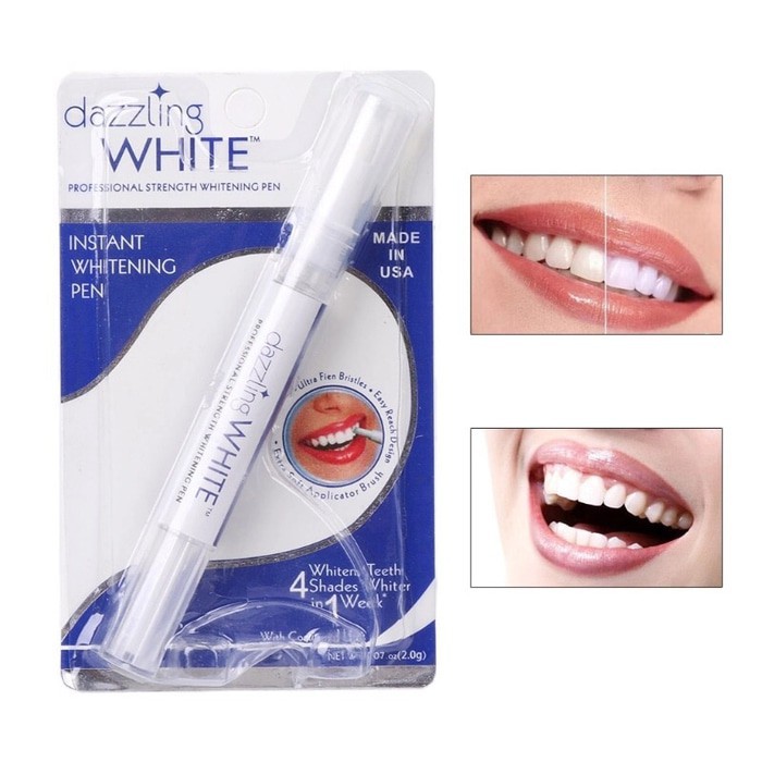 Pemutih gigi dazzling white instan whitening pen dengan gel