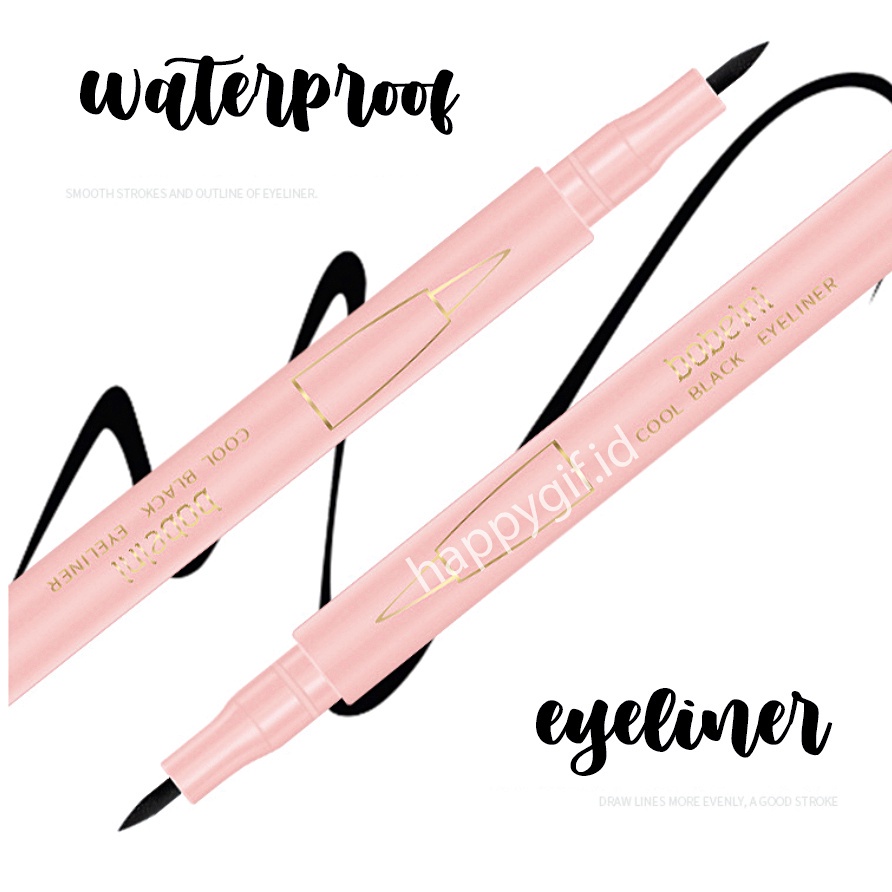 Eyeliner Mata Black Pink Waterproof And Drable LA144