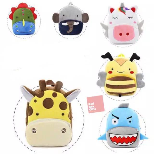 Tas ransel binatang bee jerapah babi shark gajah import Tas ransel binatang bee jerapah babi shark gajah import