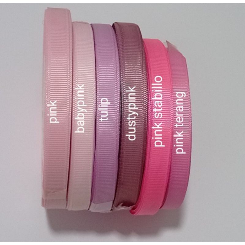 

pita grosgrain polos 3/8" pink series (rol)