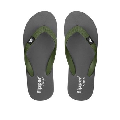 Sandal Fipper Classic Grey Light Green Army Original