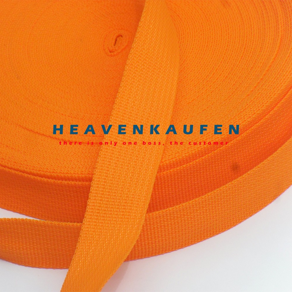 Tali Webbing Warna Orange 2,5 cm