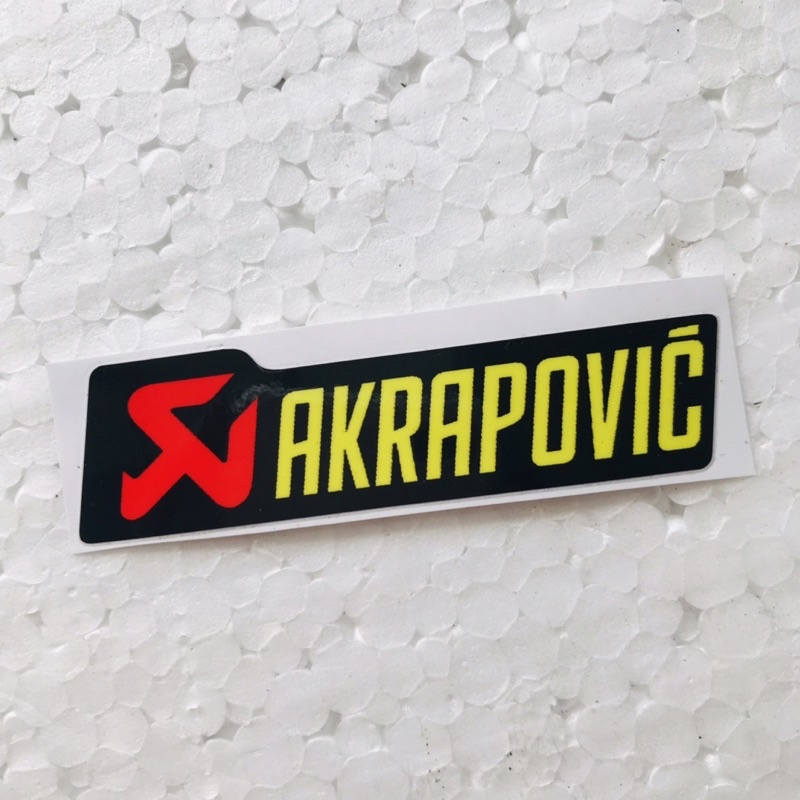 

Sticker Akrapovic Orajet Laminasi Glossy
