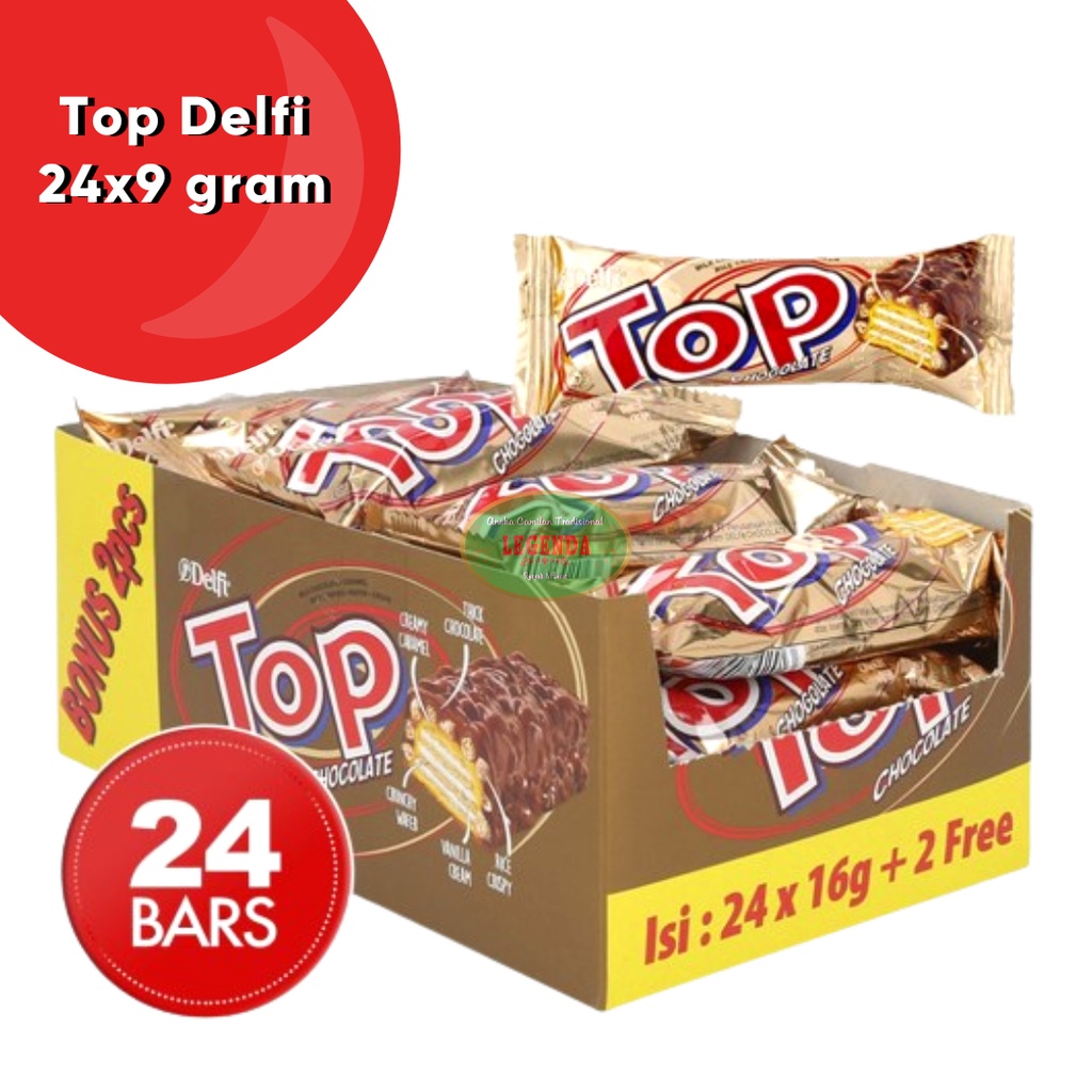 

DELFI TOP CHOCOLATE WAFER 24x9gr GRATIS 2 PCS