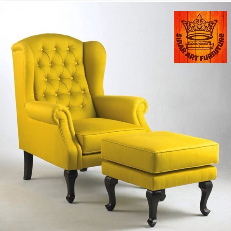 WING CHAIR SOFA SINGLE BLUDRU