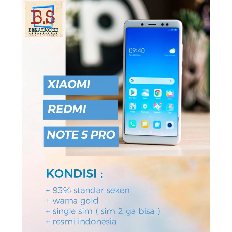 XIAOMI REDMI NOTE 5 PRO (BEKAS)