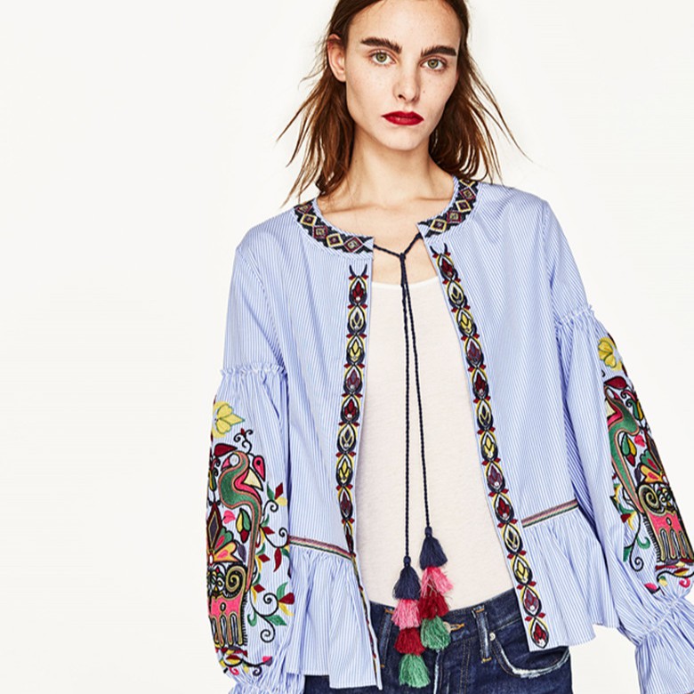 OUTER WANITA IMPORT OUTER CEWE HIJAB OUTER VINTAGE WANITA - ZARA VINTAGE BOHO OUTER