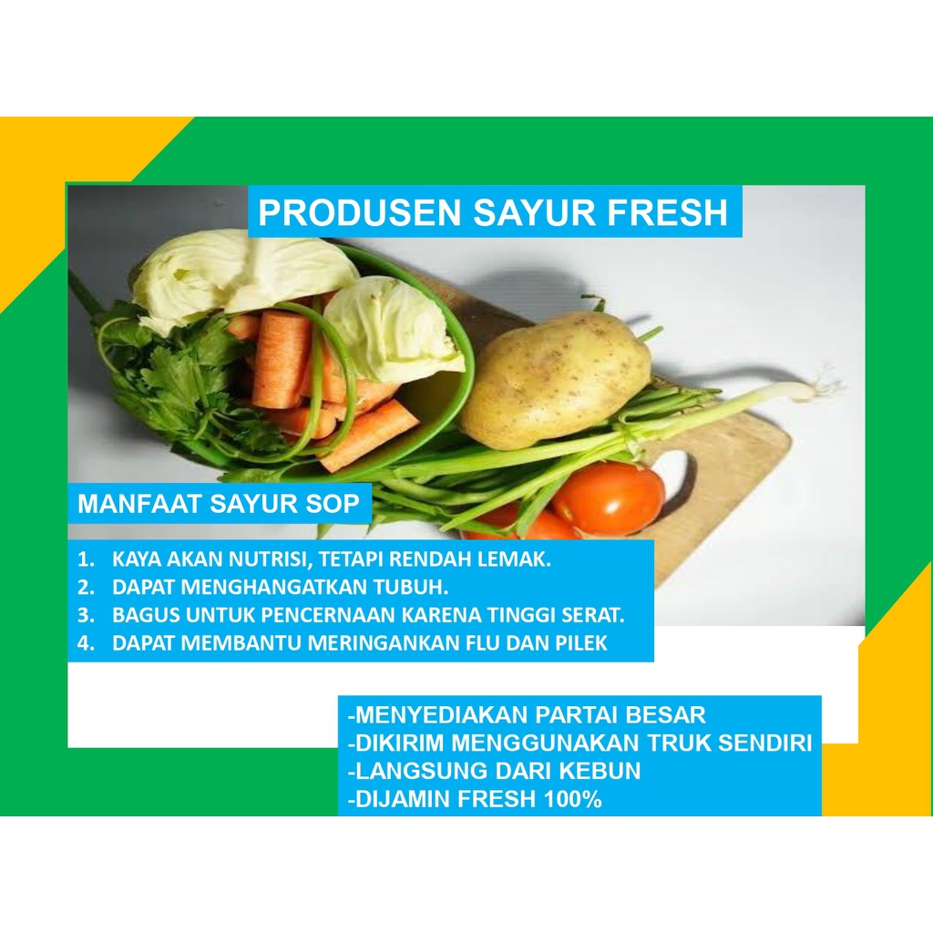 

Paket Sayur Sop Fresh Box Di Kemas Dan Di Pilih Langsung Oleh Petani