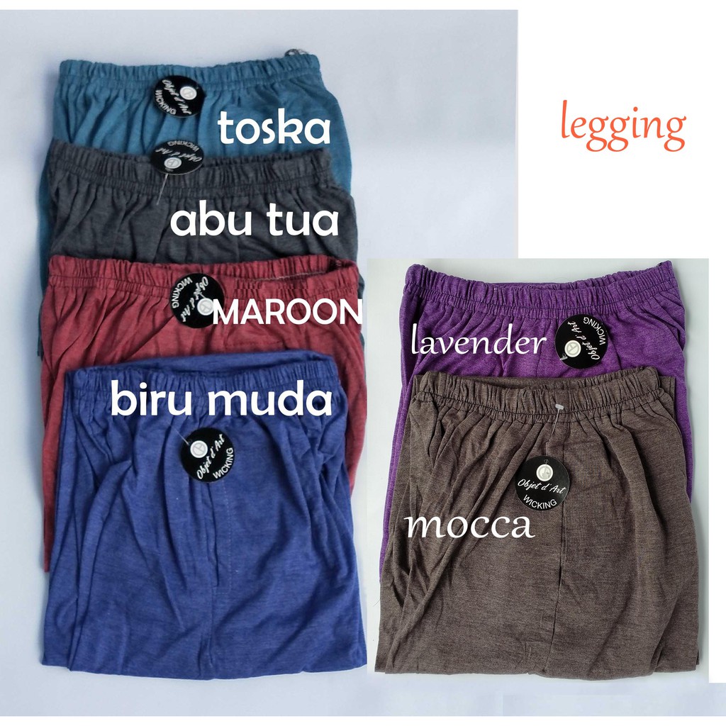 LEGGING PANJANG SOFT RAYON BAHAN KAOS HARIAN OLAHRAGA UK L. XL. XXL. XXXL STANDAR &amp; BAHAN ADEM