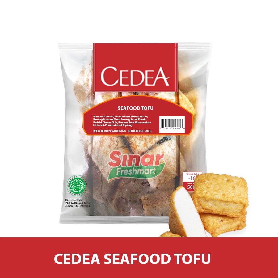 

[SINAR.FRESHMART] CEDEA Seafood Tofu [500g]