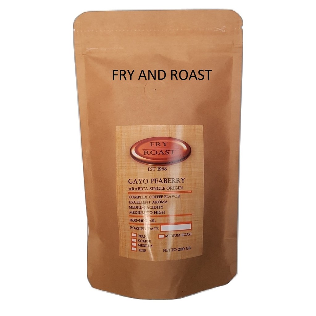

KOPI ARABIKA GAYO LANANG PEABERRY 200 GRAM BIJI DAN BUBUK