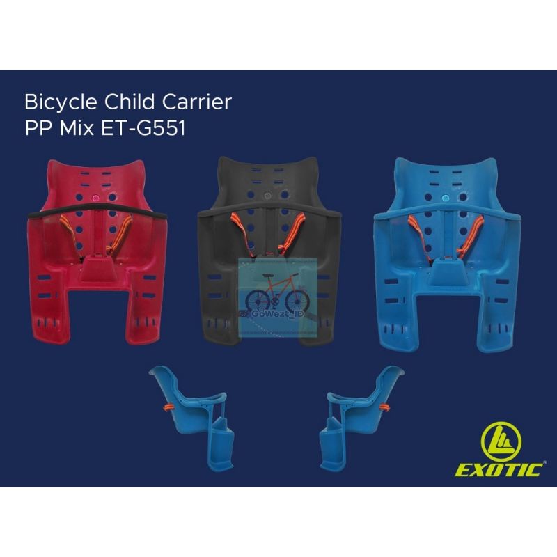 Kursi Bangku Boncengan Belakang Sepeda Bicycle Child Carrier EXOTIC ET-G551 Lipat MTB | High Quality