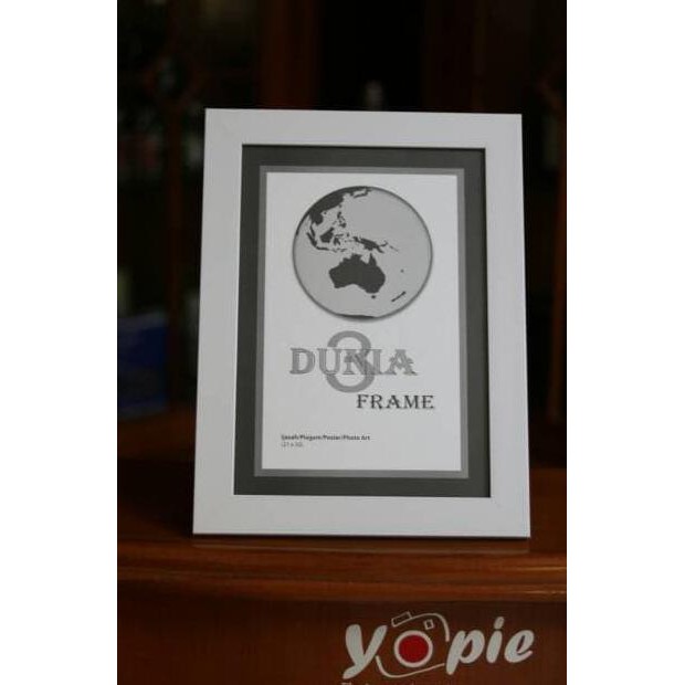 PIGURA FOTO / BINGKAI PIGURA FRAME FOTO 8R A4 MURAH ORIGINAL - Putih
