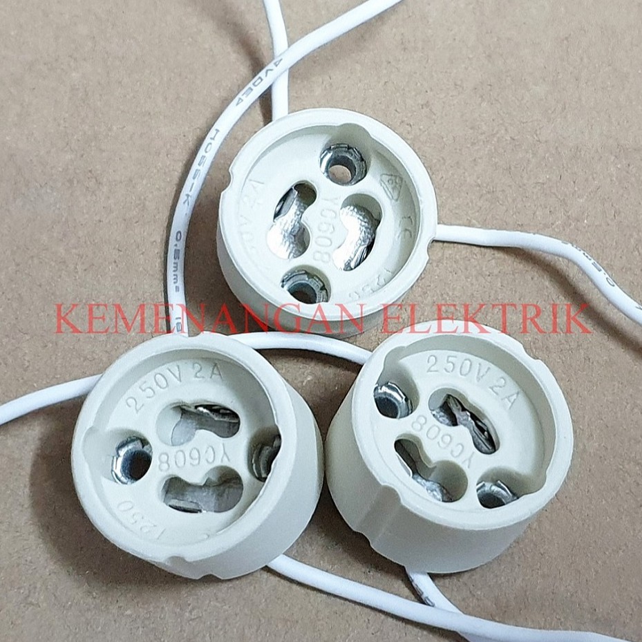 FITTING LAMPU GU10 / KABEL SOKET FITING SPOT GU10 / FITTING LAMPU GU / SOCKET LAMPU GU10