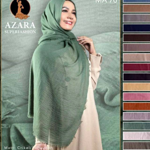 Hijab Pashmina Crinkle azara premium