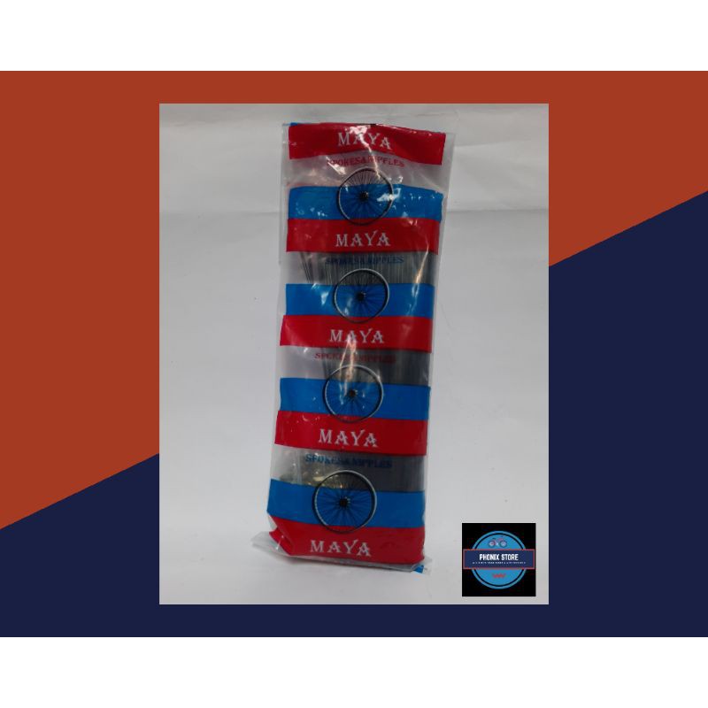 Spoke/Ruji Sepeda/Jari  - jari Sepeda 20 x 187 (satuan) Maya