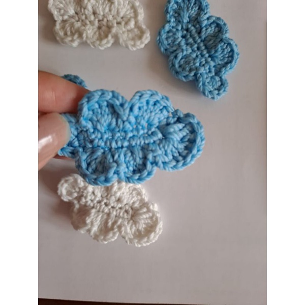 Aplikasi Rajut motif awan