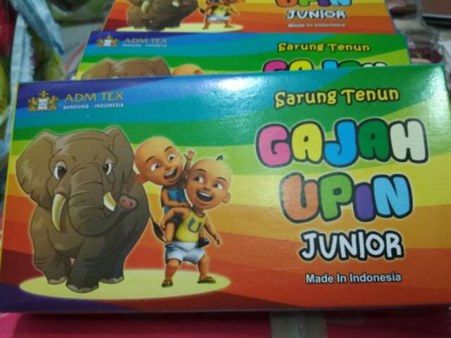 Sarung tenun anak gajah upin junior