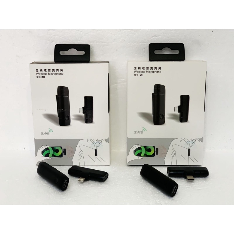 MIC YOUTUBER BLUETOOTH M9 / MIC TIKTOK WIRELESS / MIC CLIP ON BLUETOOTH / MIC WIRELESS / MIC CLIP ON