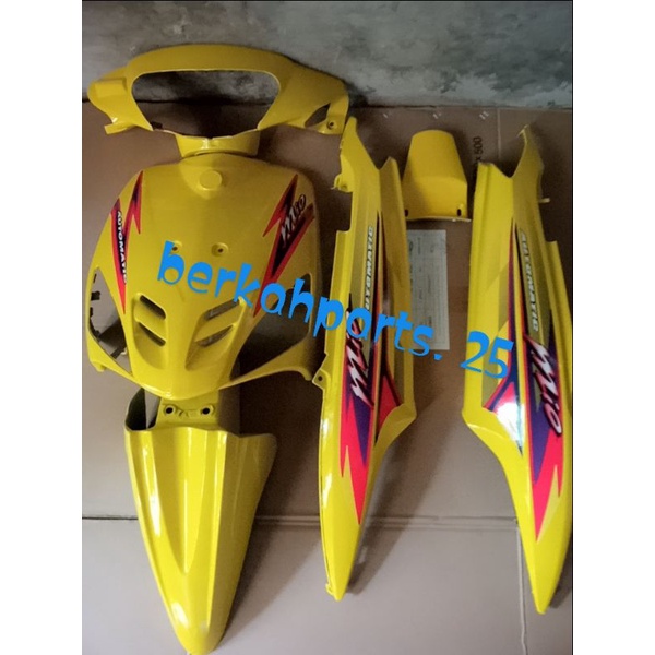 BODY HALUS YAMAHA MIO SPORTY KUNING STRIPPING 2004