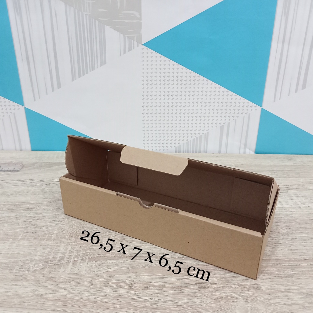 

Kardus 26,5 x 7 x 6,5 cm....Die Cut kotak Buku dll