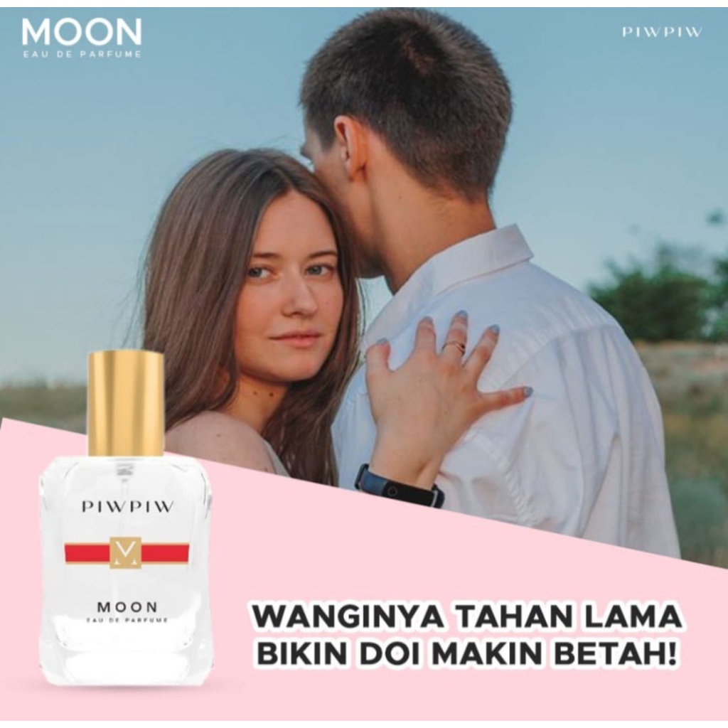 PIW PIW MOON EAU DE PARFUME / PARFUME WANITA DENGAN 3 AROMA / TAHAN LAMA 50ML