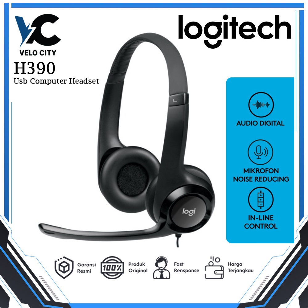 Logitech h390 USB Stereo Headset Original